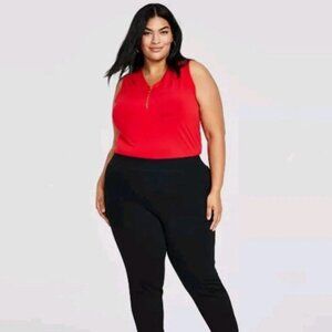 Inc Plus Size Skinny Leg Core Fashion Dress Pants Womens 28WP Mid Rise Black